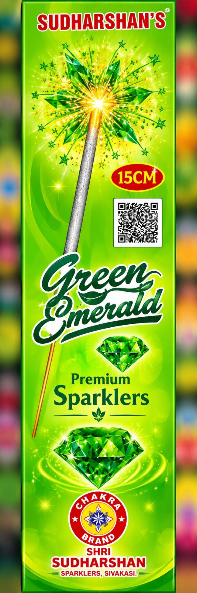 15 Cm Green Sparklers